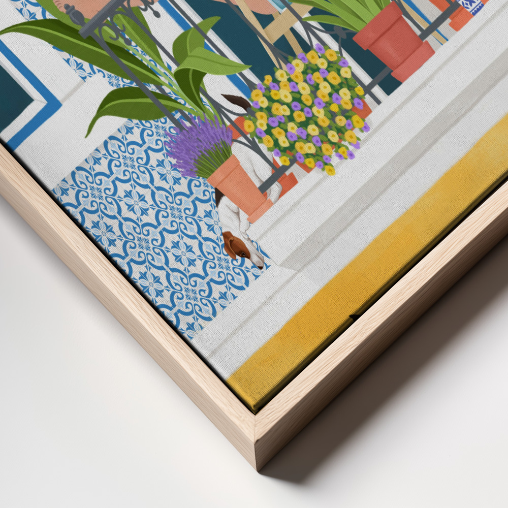 Canvas print - Porto frame close up
