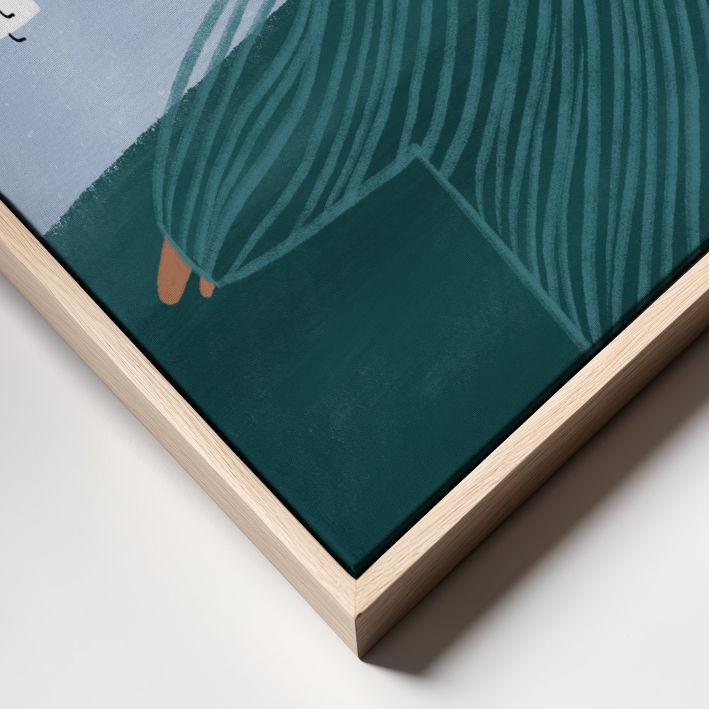 Canvas print - Seaside frame close up