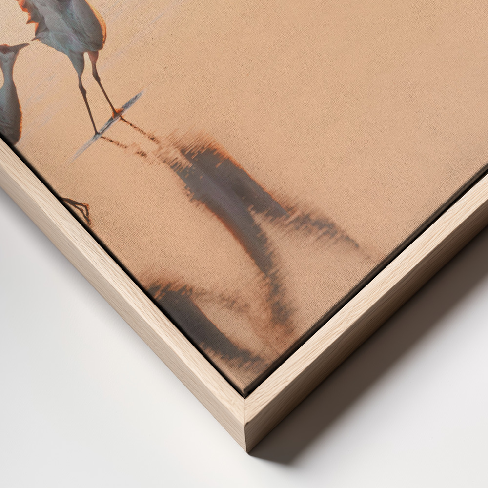 Canvas print - Crane Dance frame close up