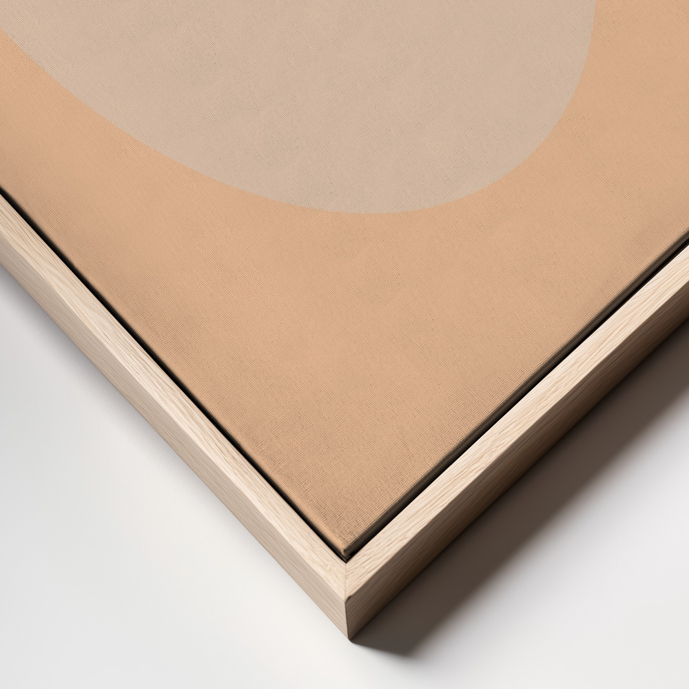 Canvas taulu - Peach 46 kehys lähikuva - luonnollinen kehys