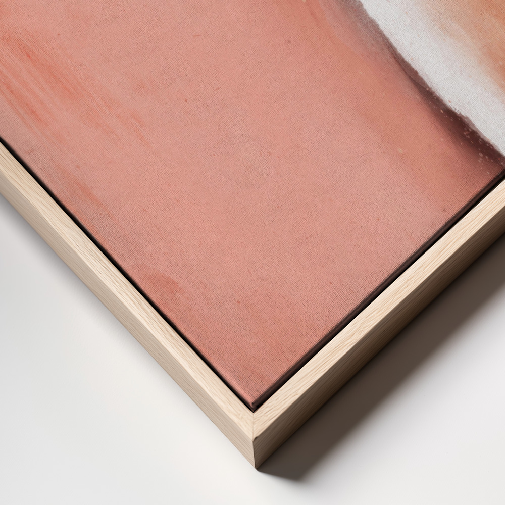 Canvas print - Peachy Wave frame close up