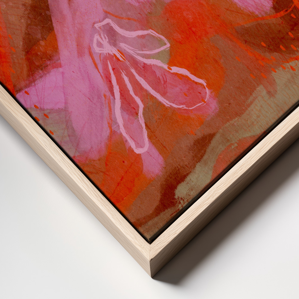 Toile - Coral Flower Rythm cadre en gros plan - cadre naturel