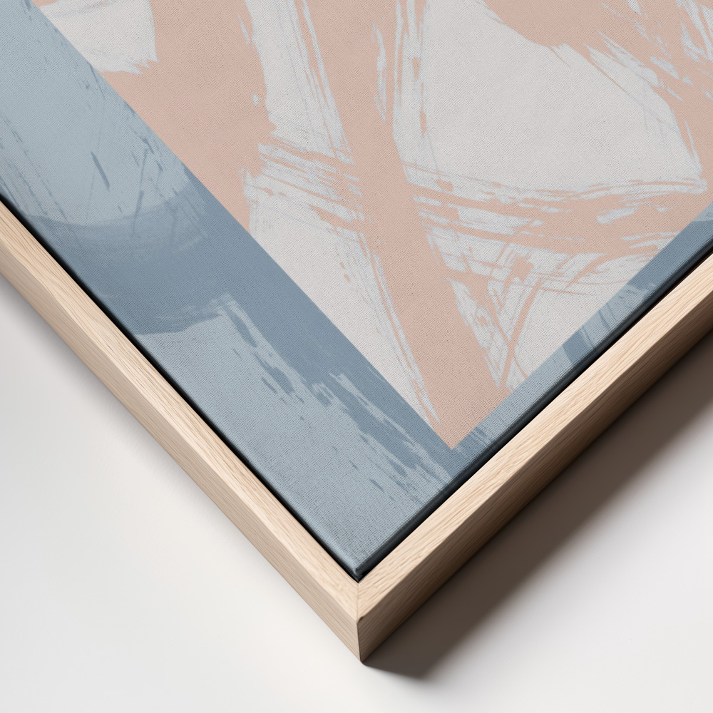 Canvastavla Abstract Brush Strokes 98A - Tavla frame close up