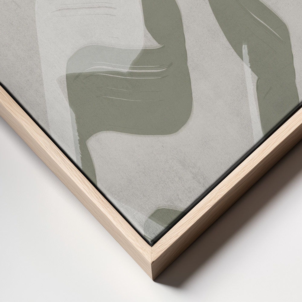 Canvas taulu - Green Waves No.3 frame close up