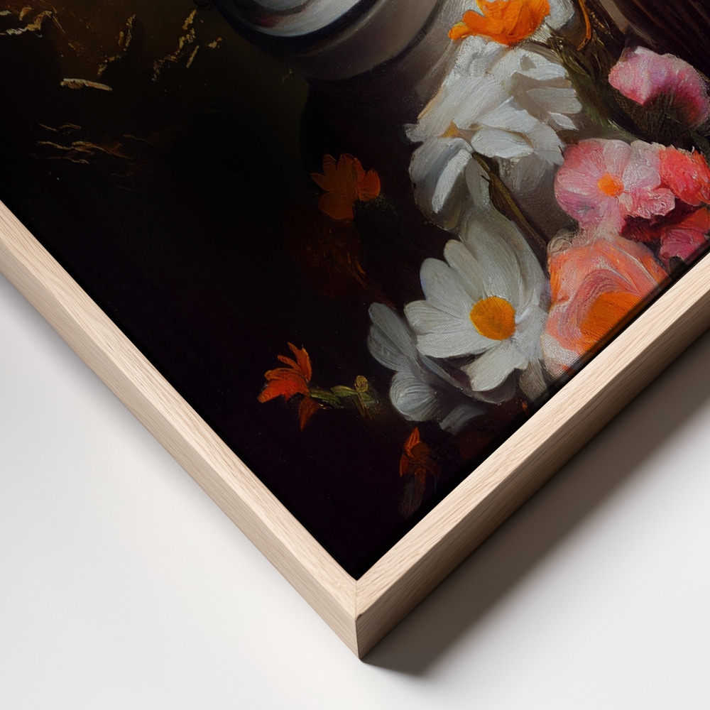 Canvas print - Astronaut Beauty frame close up - natural frame