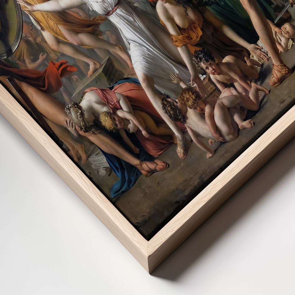 Canvas print - Masterpeace frame close up - natural frame