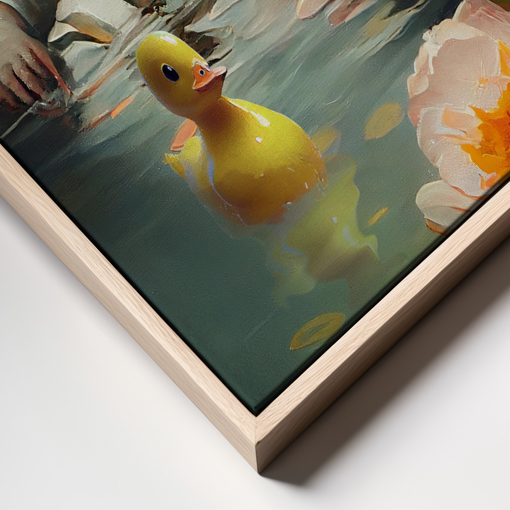 Canvas print - My Space Siesta frame close up - natural frame