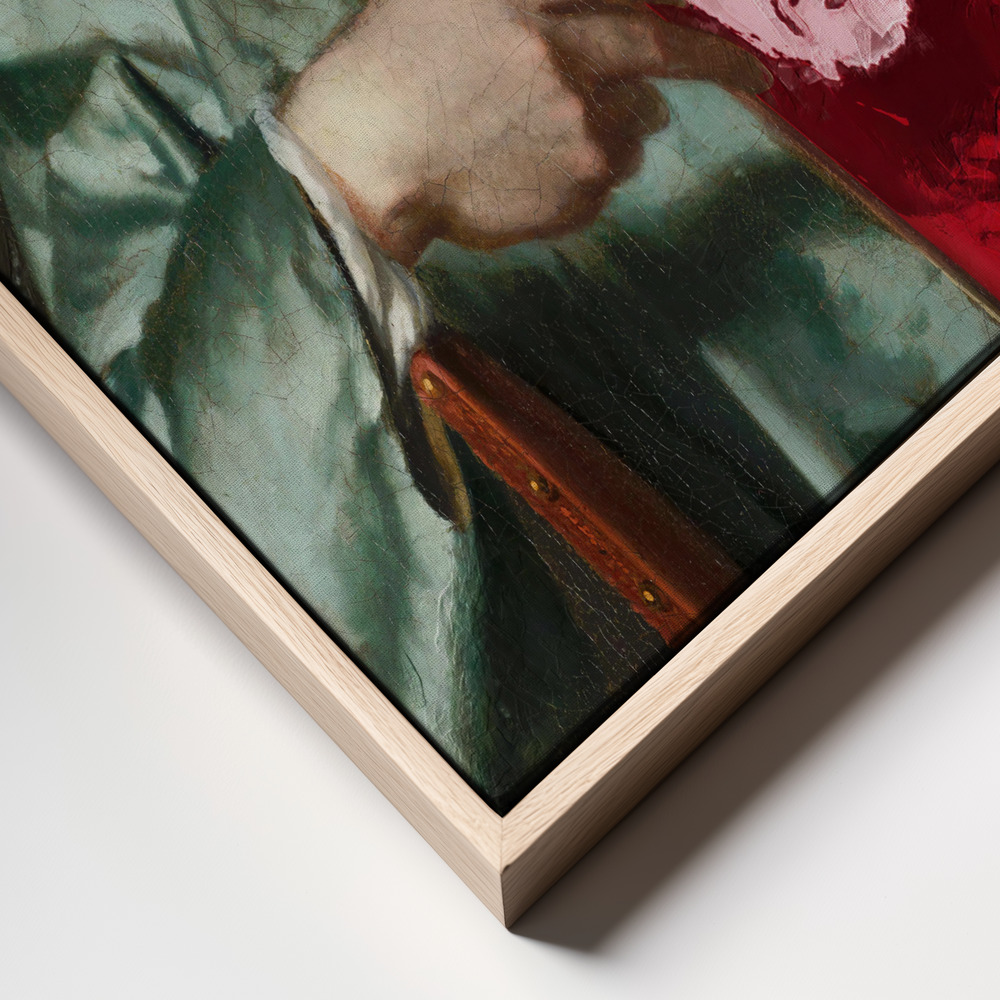 Canvas print - Old Revolutionary frame close up - natural frame