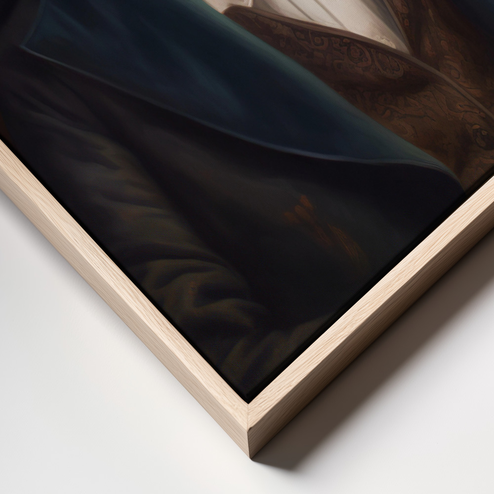 Stampe su tela - Sir Pepe primo piano della cornice - cornice naturale