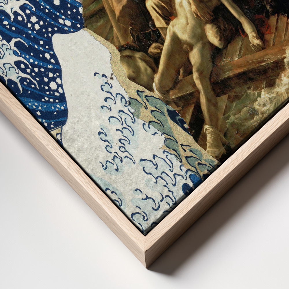 Stampe su tela - Tragedy In the Storm primo piano della cornice - cornice naturale