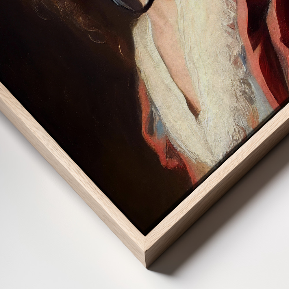 Canvas print - Vr Experience frame close up - natural frame