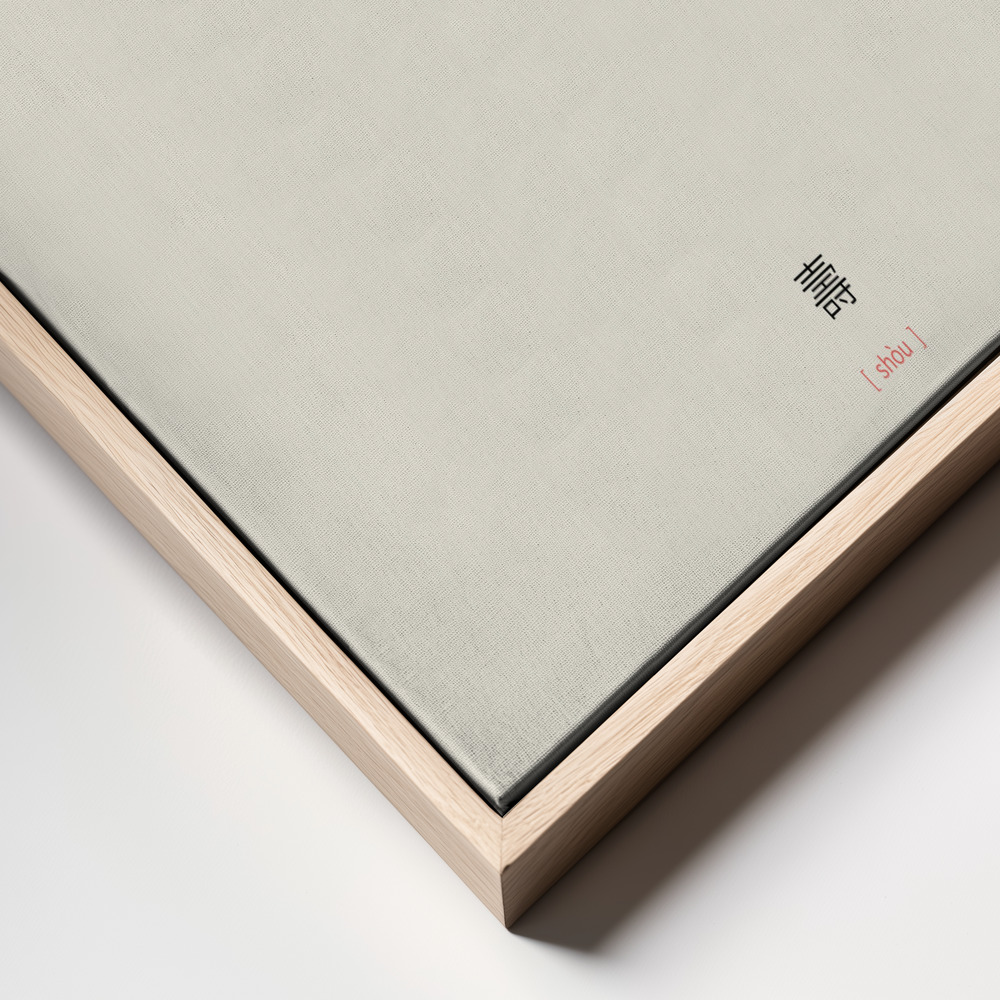Leinwandbild - Shou | Longevity frame close up