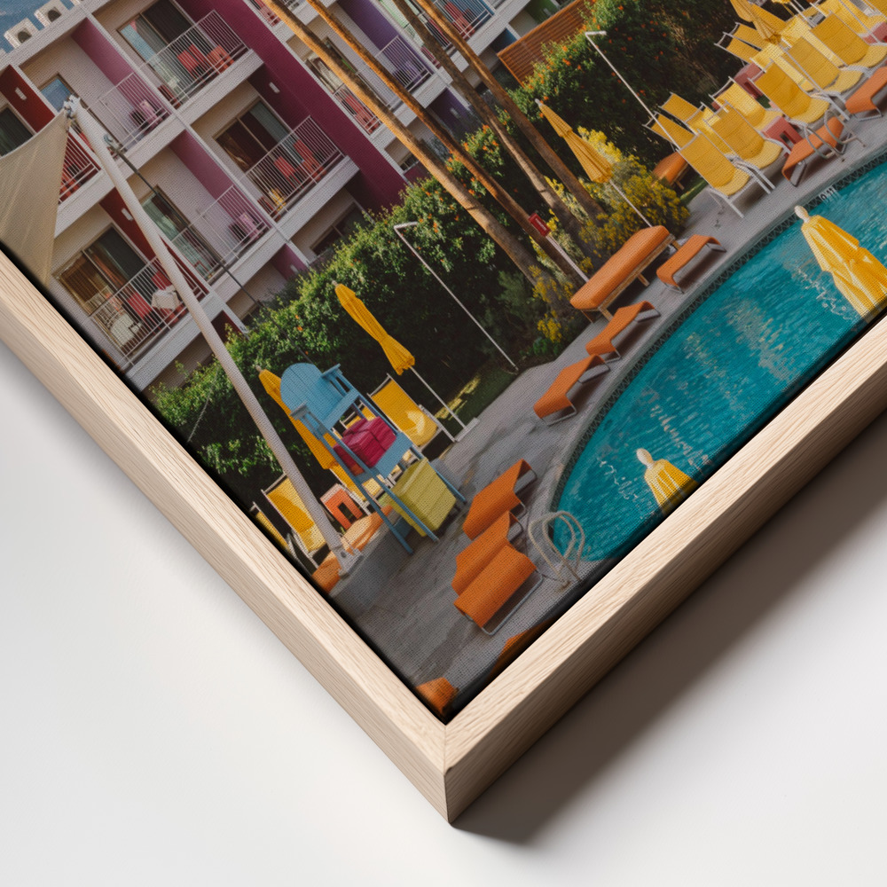 Canvas print - Palm Springs Saguaro frame close up
