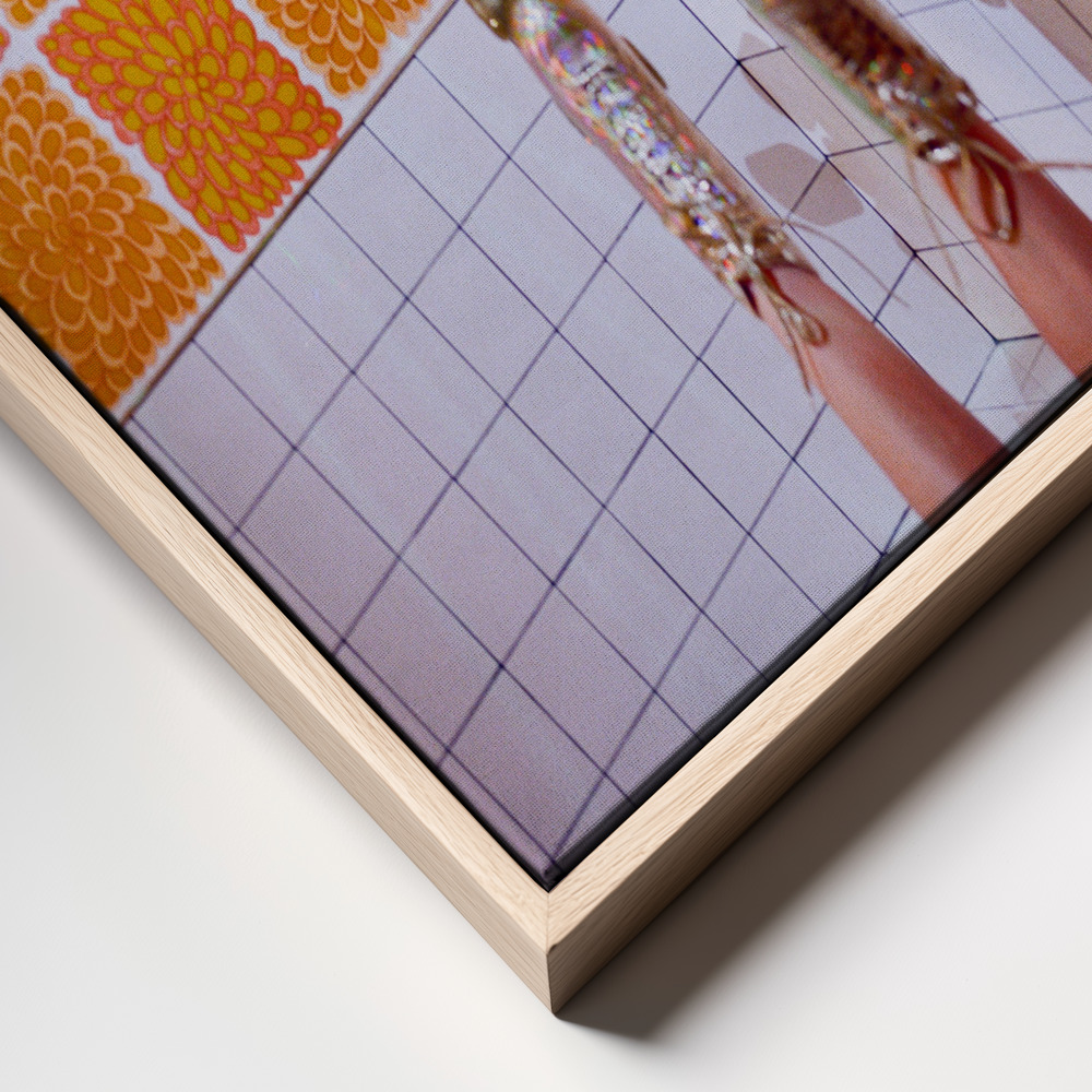 Canvas print - Disco Skate Night frame close up