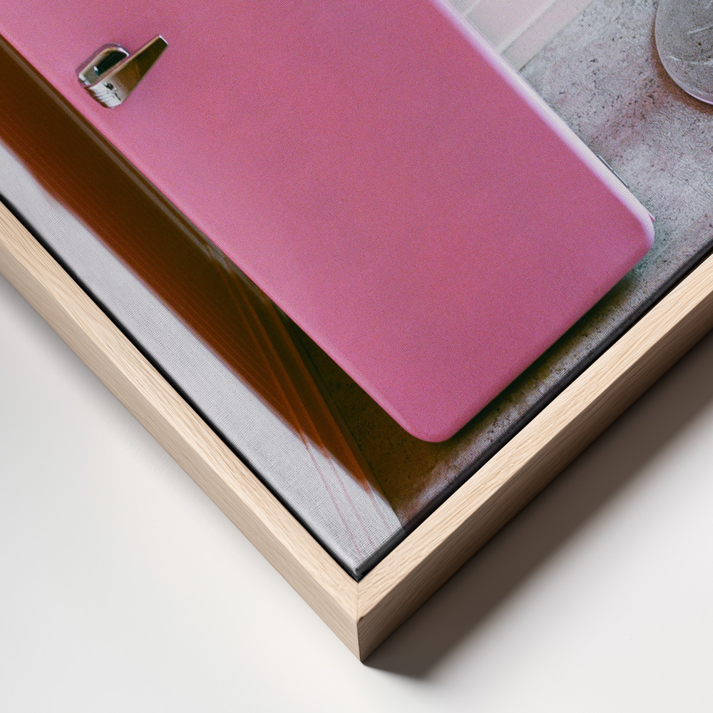 Canvas print - Pink Motel frame close up