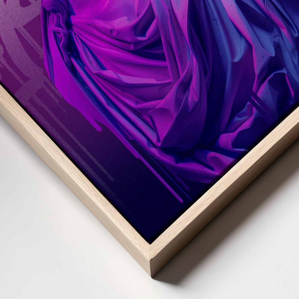 Canvas print - Urban Delirium frame close up - natural frame