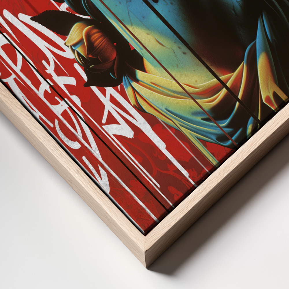 Canvas taulu - Vandal Ariadna kehys lähikuva - luonnollinen kehys