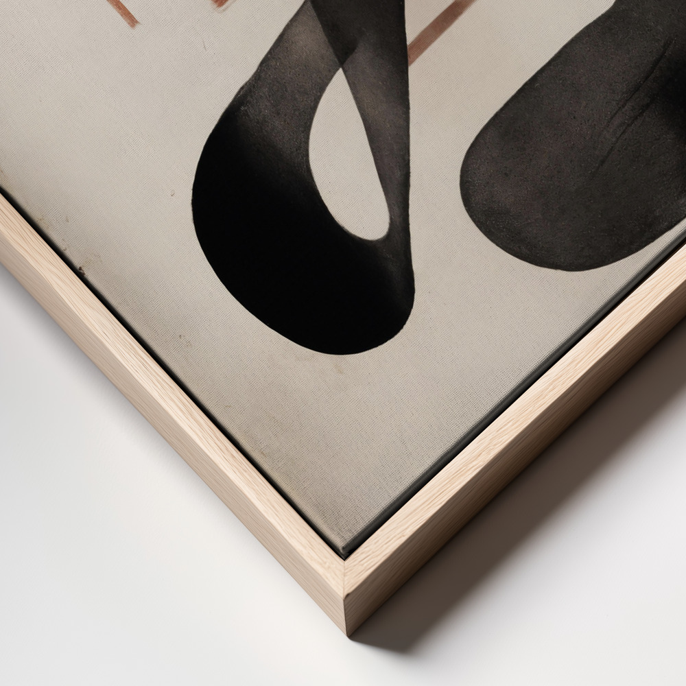 Canvas print - Japandi Modern Objects frame close up