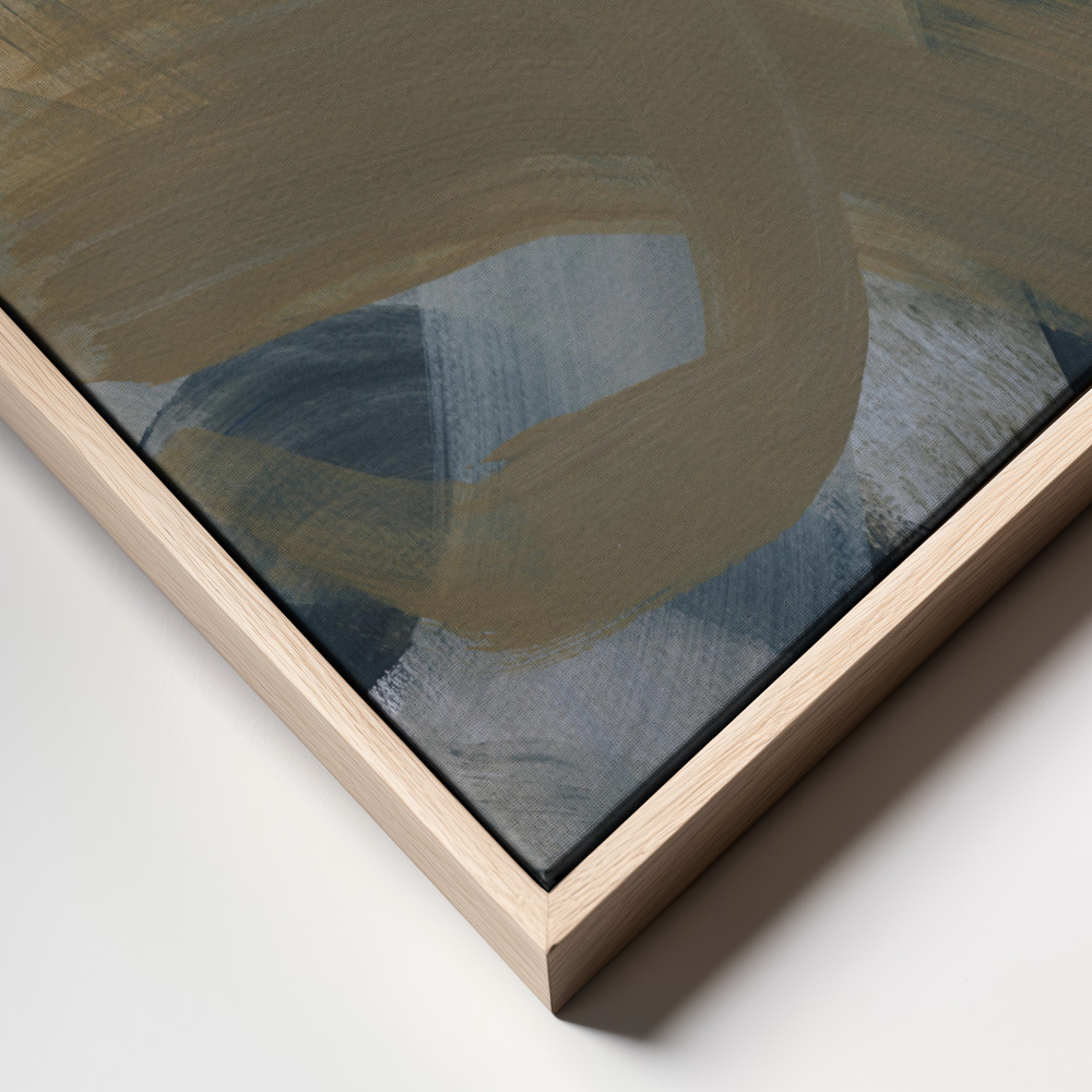 Canvastavla Abstract Brush Strokes 124 - Tavla frame close up