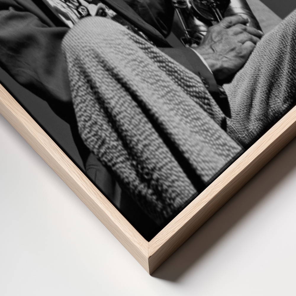 Canvas print - Frank M., Saxophonist frame close up