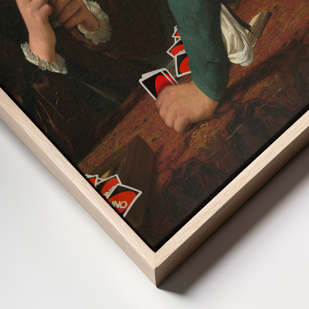 Canvas print - Backside Victory frame close up - natural frame