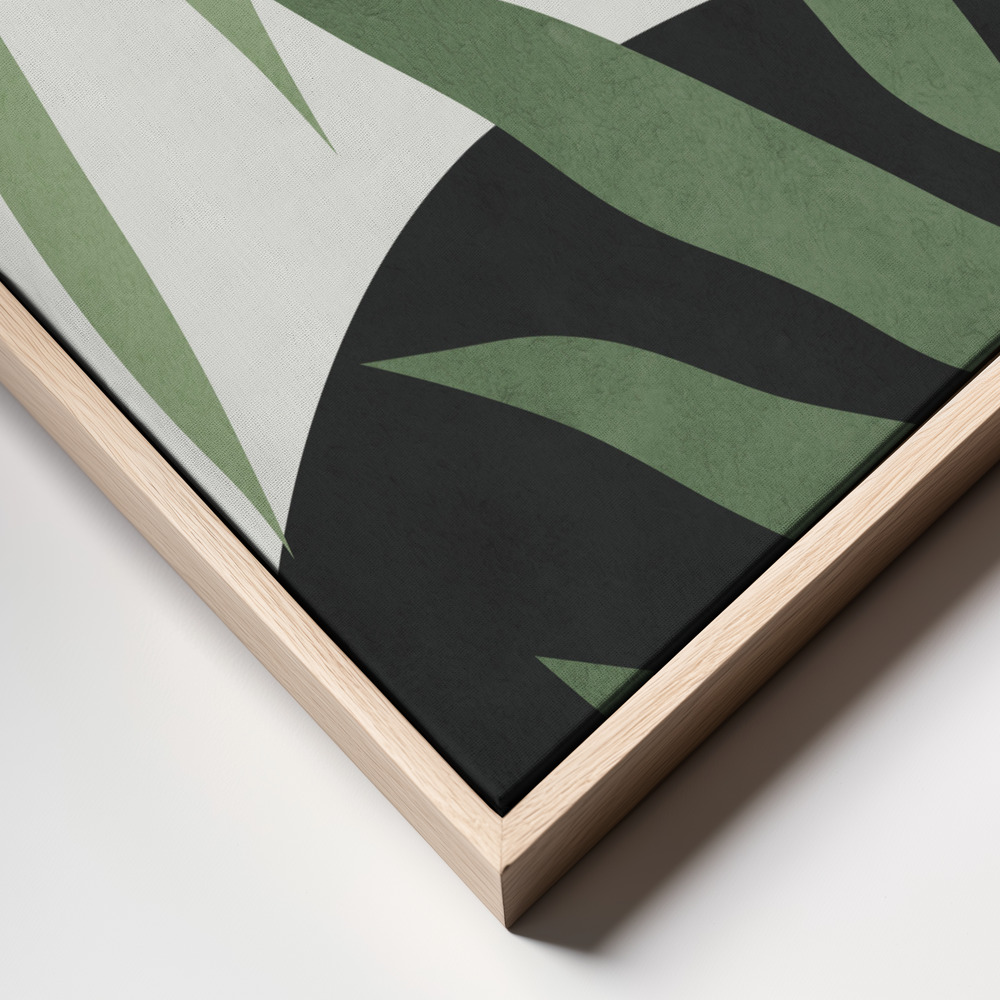Leinwandbild - Floral and tropical 4 frame close up