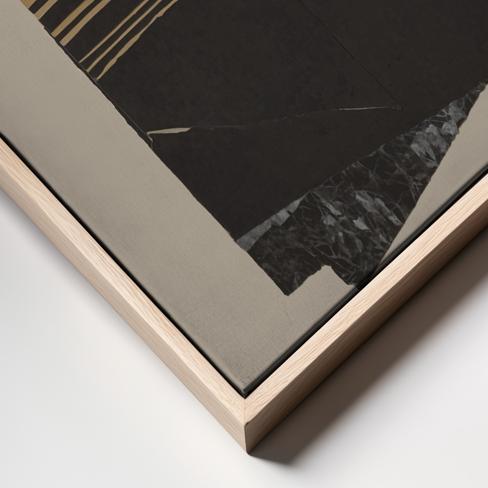 Toile - Dark Paper Cut cadre en gros plan - cadre naturel