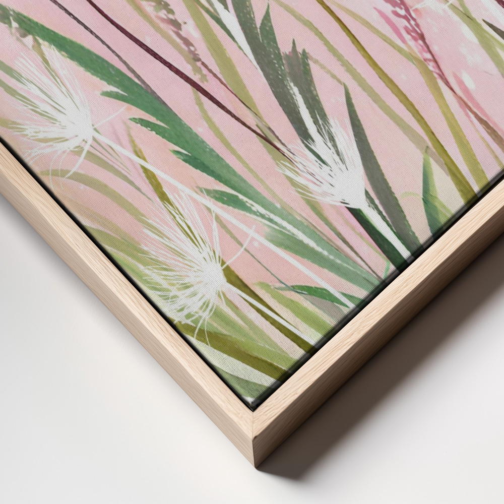 Canvas print - Pink and Green 33 frame close up