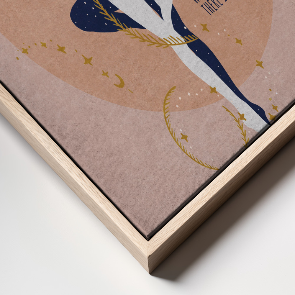 Stampe su tela - Yin Yang Balance primo piano della cornice - cornice naturale