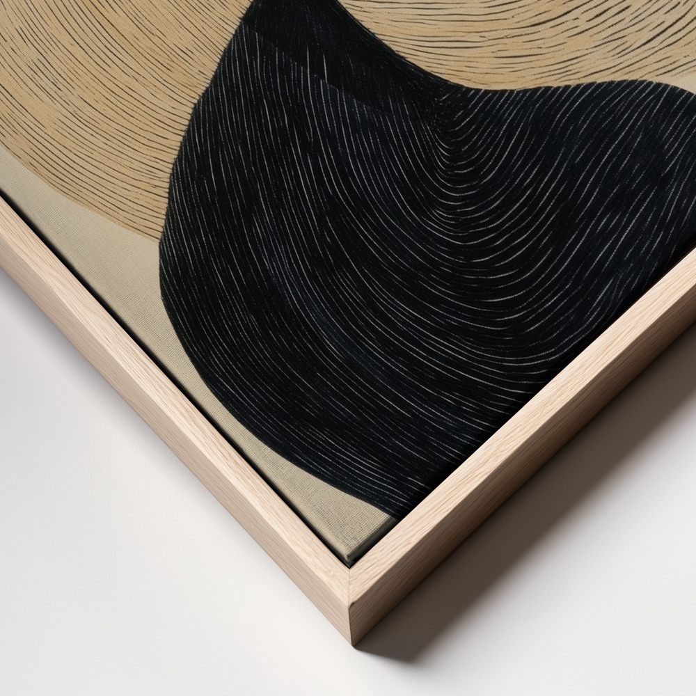 Leinwandbild - Freeform Geometry frame close up