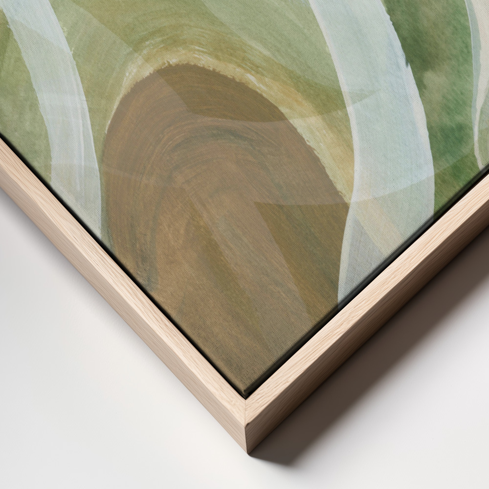 Leinwandbild - Abstract Loops 2 frame close up