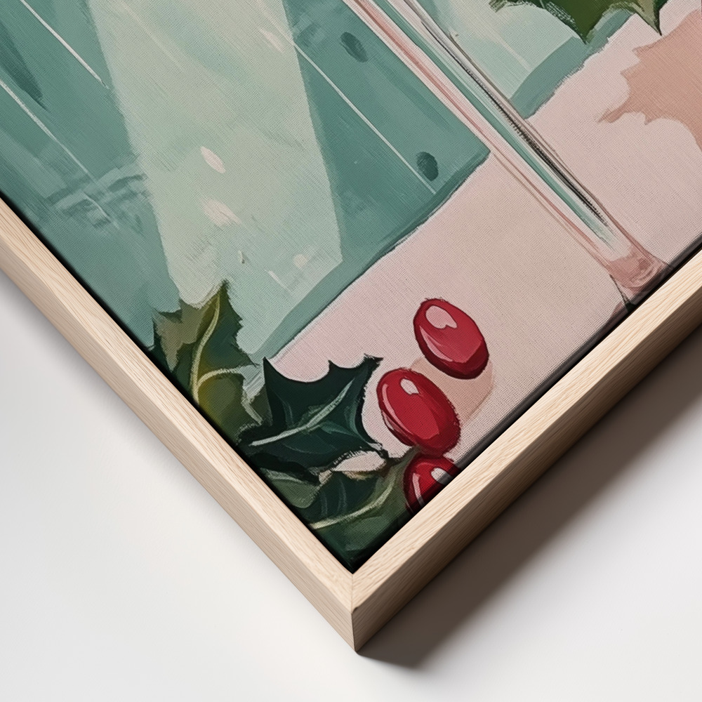 Canvas print - Christmas Mojito Cocktail frame close up