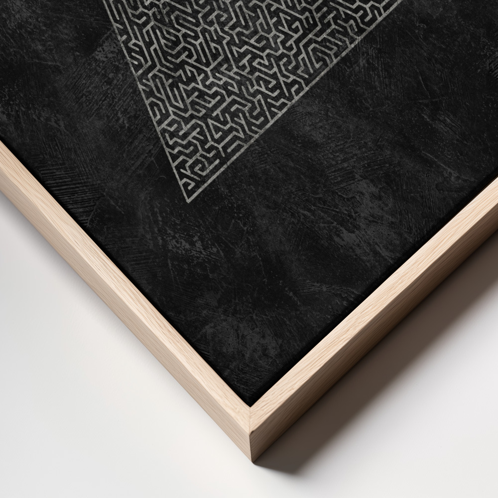 Canvas print - The Pyramid Maze Escape frame close up