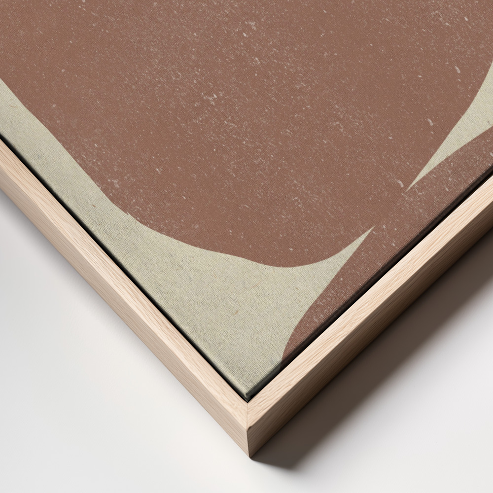 Canvas print - Earthy Stone frame close up