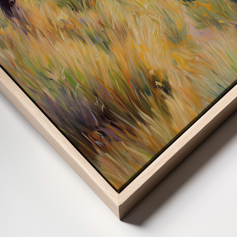 Canvas print - Shooting for love frame close up - natural frame