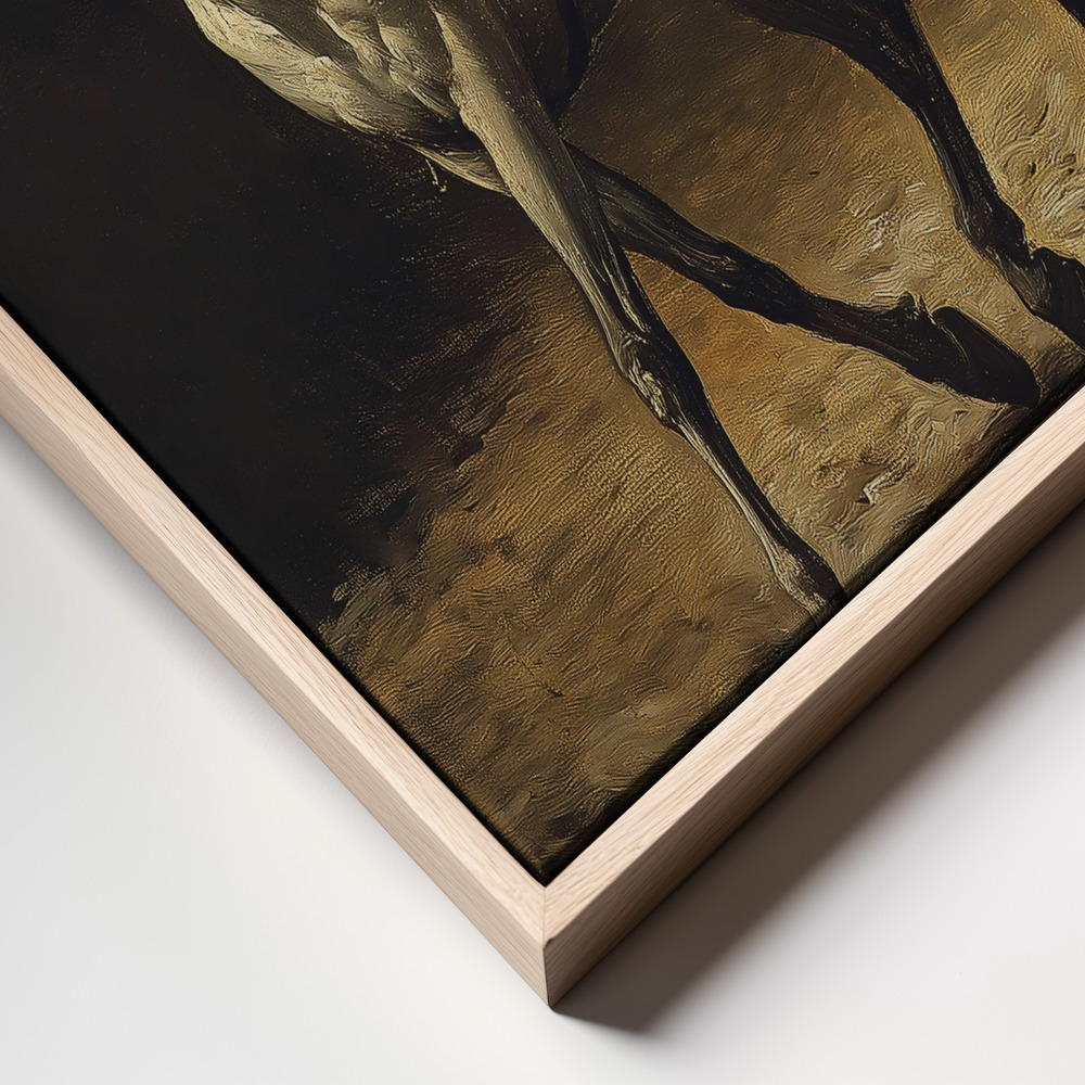 Canvas taulu - Fast Delivery kehys lähikuva - luonnollinen kehys