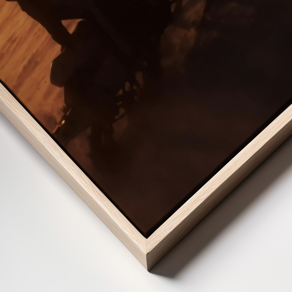 Canvas print - Land of fire and ice frame close up