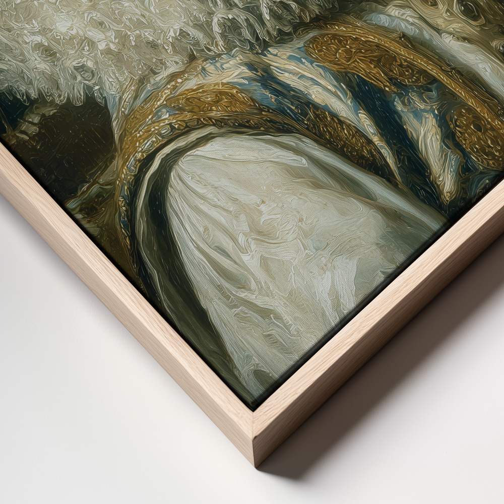 Canvas print - Sleep Mode frame close up - natural frame