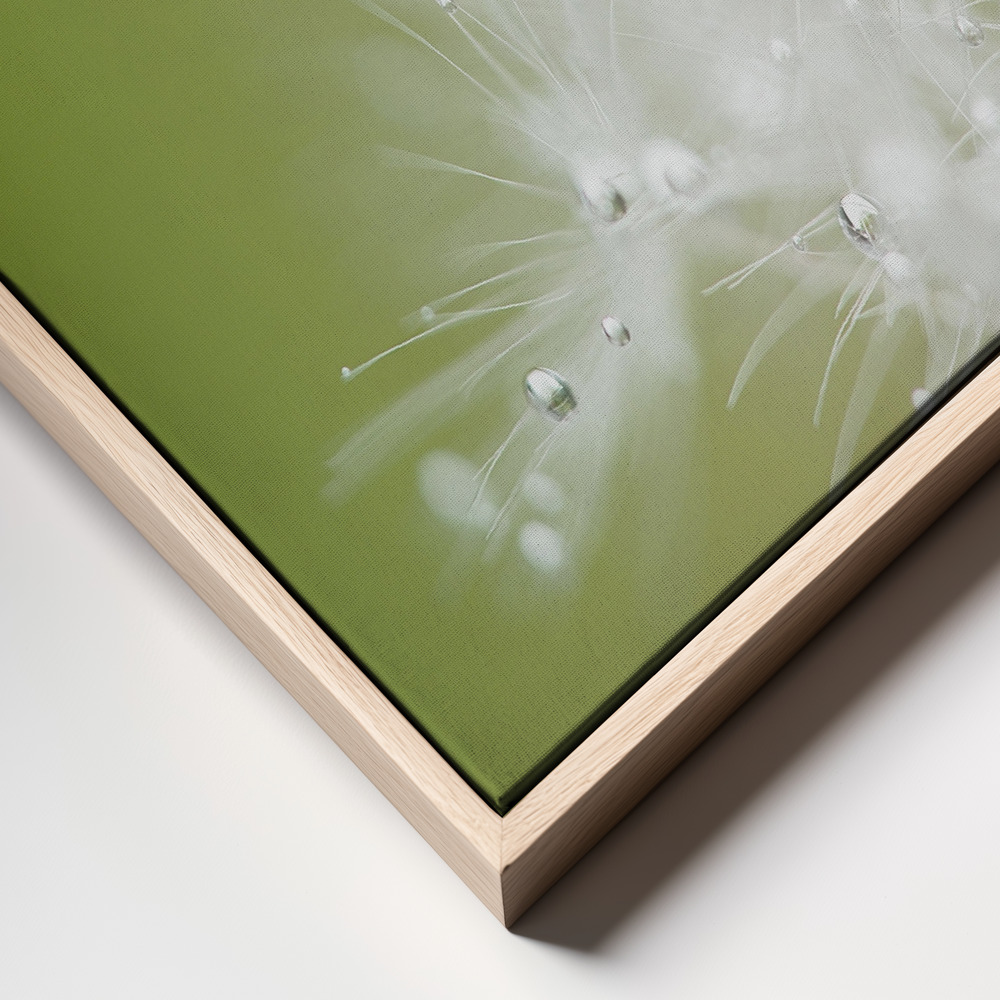 Canvas print - Green frame close up