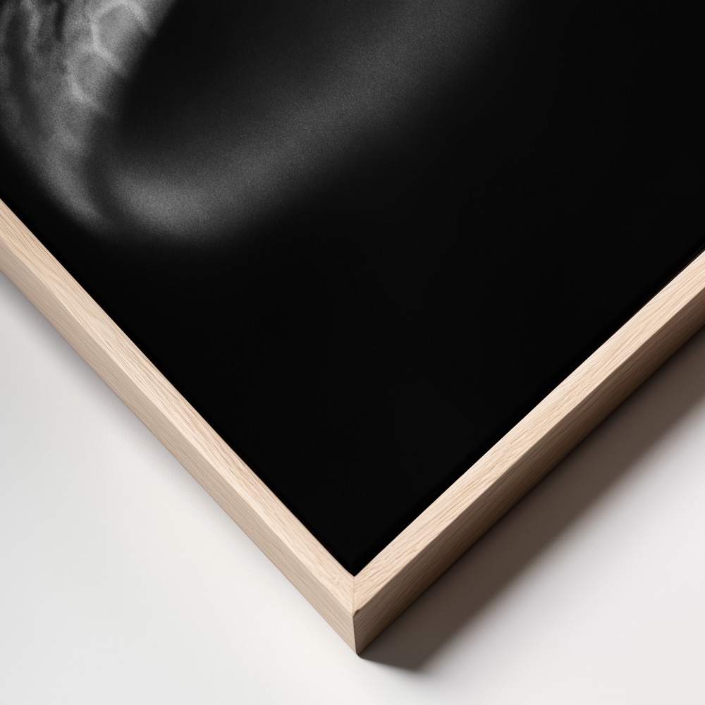 Obraz na płótnie - Vine Snake Strike ramka z bliska - naturalna ramka