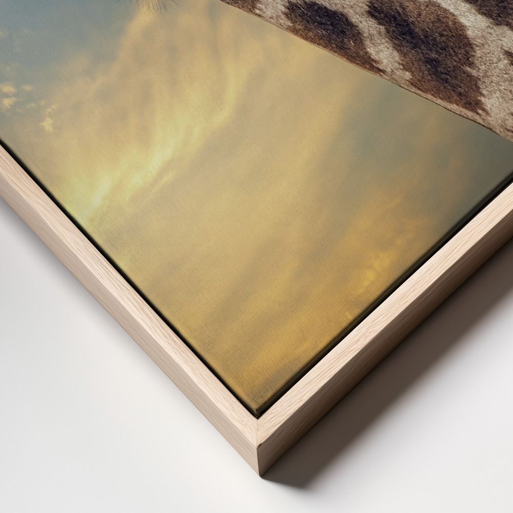Canvas print - The friendly giant frame close up