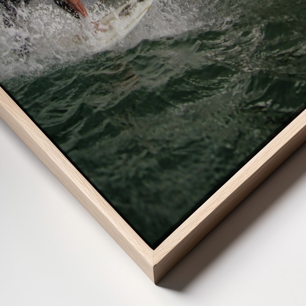 Canvas print - Apocalyptic Surfer frame close up
