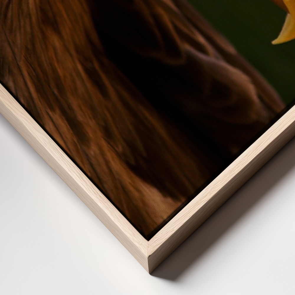Canvas schilderi - Eagle pursues prey frame close up - natuurlijk frame