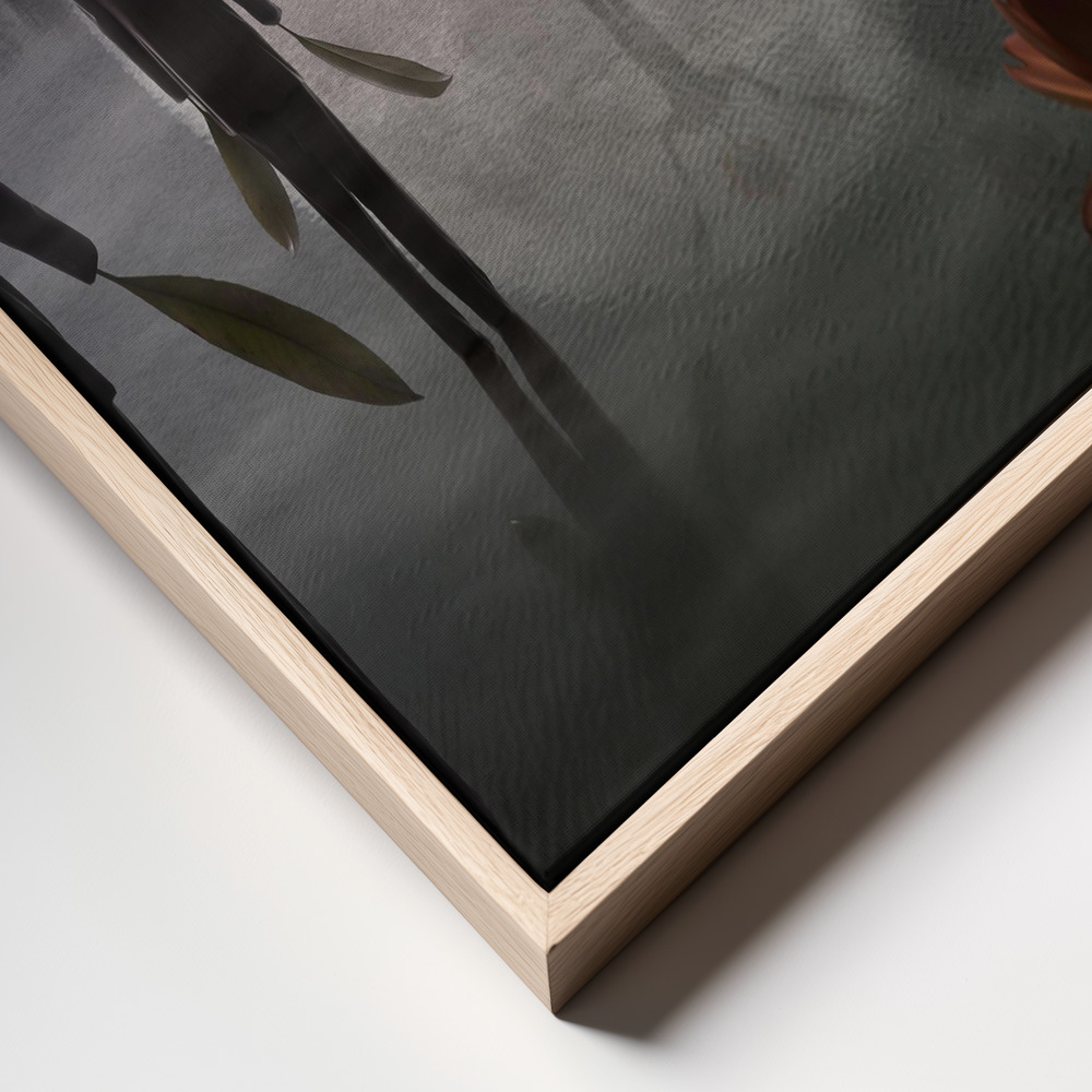 Canvas schilderi - The Mysterious Cult frame close up - natuurlijk frame