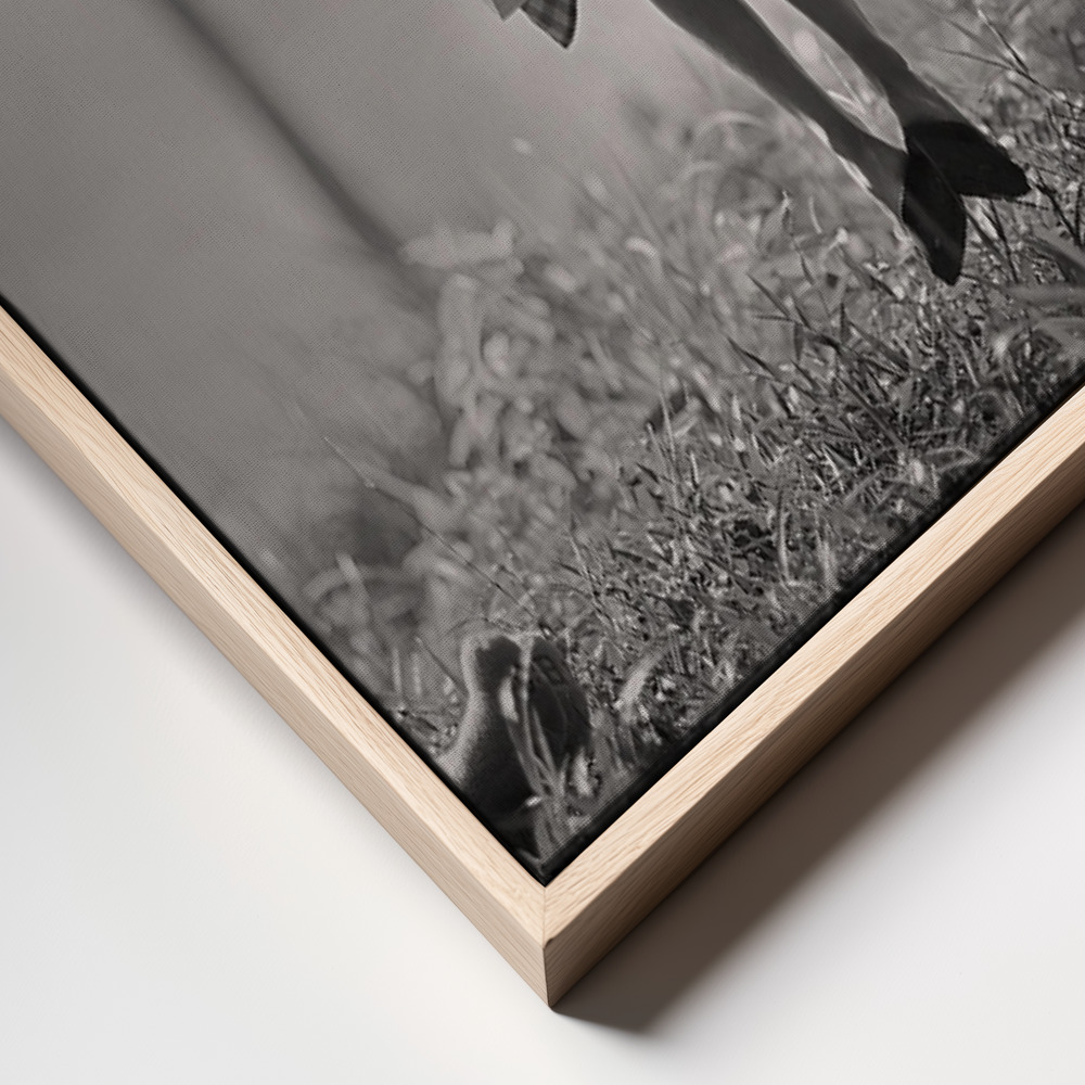 Lærred - just (you and) Me ramme nærbillede - naturlig ramme