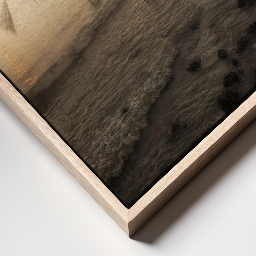 Canvas schilderi - Released frame close up - natuurlijk frame