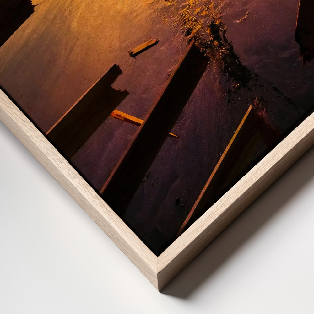 Canvas schilderi - Freedom frame close up - natuurlijk frame