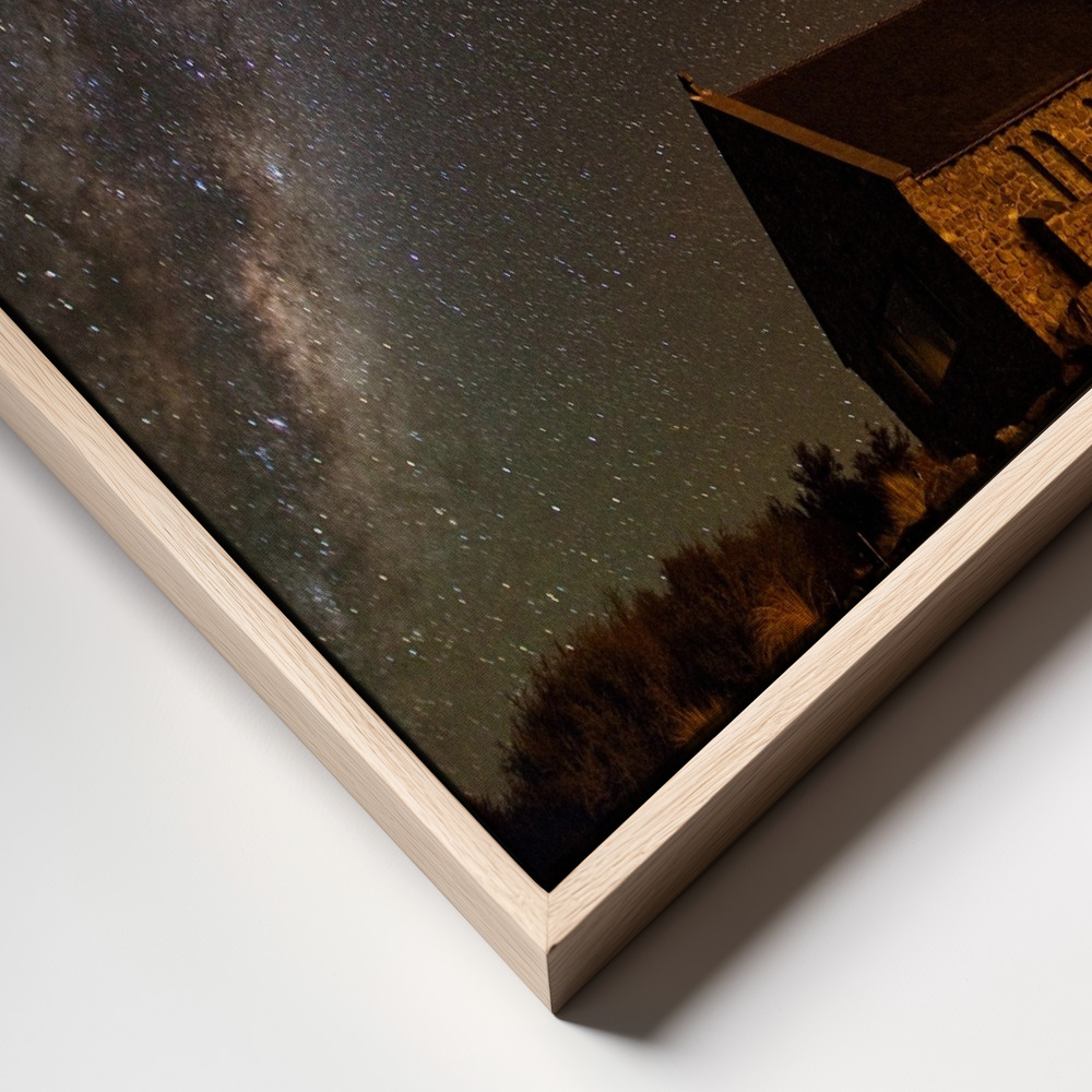 Canvas schilderi - Church of the Good Shepherd frame close up - natuurlijk frame