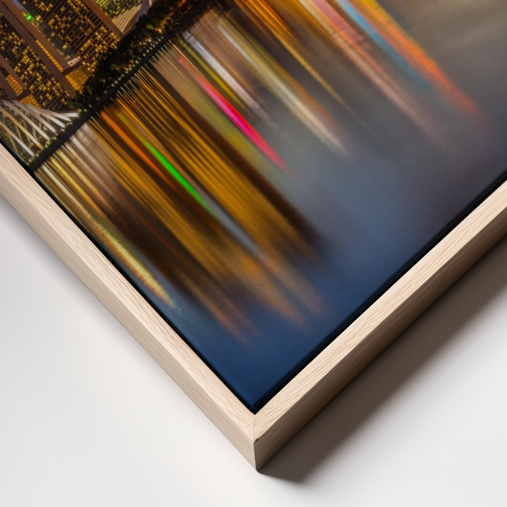 Canvas schilderi - Sunset by the Bay frame close up