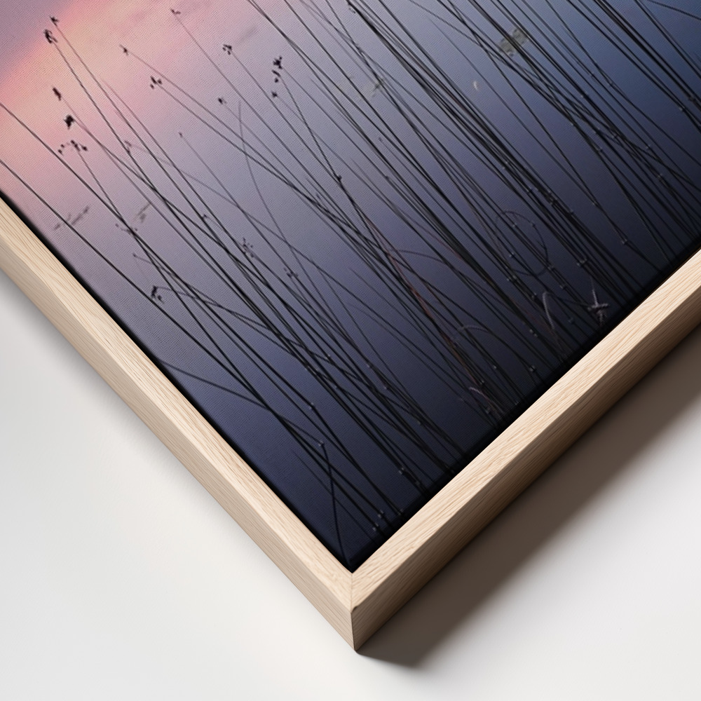 Canvas print - Lake frame close up